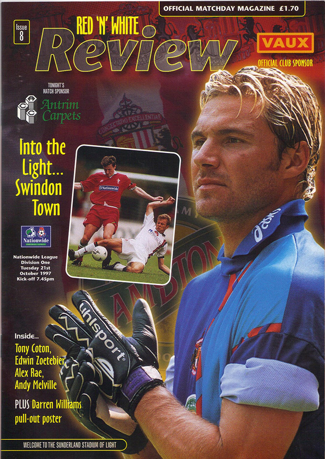 <b>Tuesday, October 21, 1997</b><br />vs. Sunderland (Away)